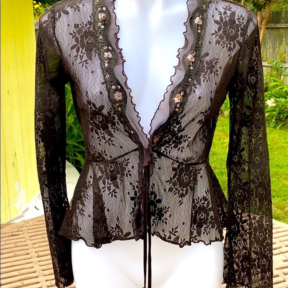Black lace jacket
